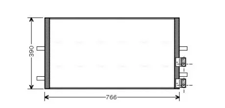Фото Конденсатор, система кондиціонування повітря AVA COOLING (FDA5407) зображення 1