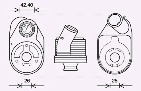 Охолоджувач оливи, моторна олива AVA COOLING FT3610