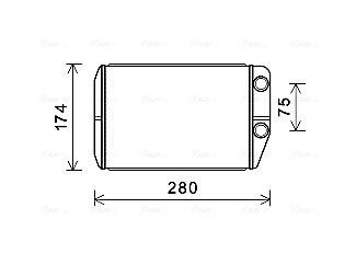 AVA Радіатор пічки CITROËN JUMPER (2006) 3.0 HDI AVA COOLING FT6410 (фото 1)