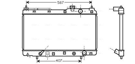 AVA HONDA Радіатор сист. охолодження двиг. CR-V I 2.0 95- AVA COOLING HD2104