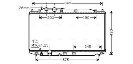 Фото Радіатор, система охолодження двигуна AVA COOLING (HD2191) зображення 1