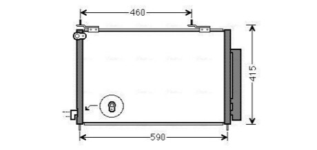 AVA HONDA Радіатор кондиціонера (конденсатор) з осушувачем CR-V 2.2 06- AVA COOLING HD5242D (фото 1)