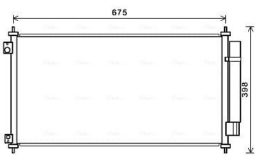 AVA HONDA Радіатор кондиціонера (конденсатор) CROSSTOUR I 3.5 4WD 12- AVA COOLING HDA5282D (фото 1)