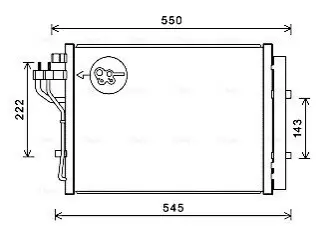 AVA HYUNDAI Радіатор кондиціонера (конденсатор) з осушувачем i10 II 1.0 13- AVA COOLING HY5445D Купить в Украине