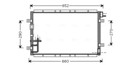 Фото 1 — Конденсатор, система кондиціонування повітря AVA COOLING (KA5030) Фото Конденсатор, система кондиціонування повітря AVA COOLING (KA5030) зображення 1
