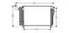 Фото AVA KIA Радіатор кондиціонера (конденсатор) Rio II 1.5CRDi 05- AVA COOLING (KA5082D) изображение 1