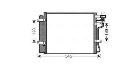 Радиатор кодиционера AVA COOLING KA5134D Купить в Украине