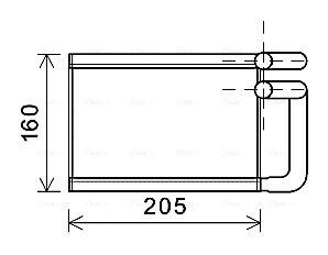 AVA KIA Радіатор опалення PICANTO II 11- AVA COOLING KA6197