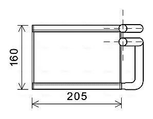 Теплообмінник, система опалення салону AVA COOLING KA6197 Купити в Україні