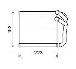 Теплообменник, система отопления салона AVA COOLING KA6270
