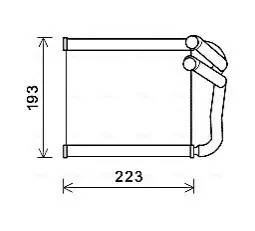 Теплообмінник, система опалення салону AVA COOLING KA6270 Купити в Україні