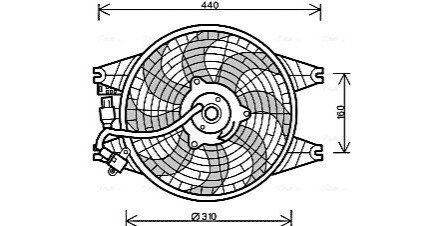 AVA KIA Радіатор охолодження SORENTO I 2.4 02-, 2.5 02-, 3.5 02- AVA COOLING KA7518