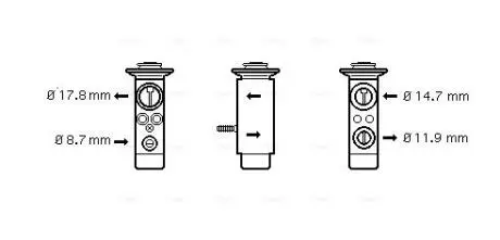 Фото Розширювальний клапан, система кондиціонування повітря AVA COOLING (MS1093) зображення 1