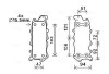 AVA DB Масляний радіатор C-class W203/204,E-class W211/212, W164/166, W221/222, Sprinter, Vito, Chrysler 300C MS3685