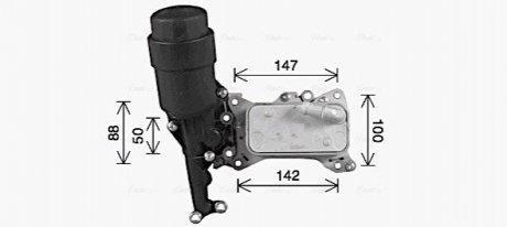Радиатор масляный MB Sprinter OM651 (теплообменник) AVA COOLING MS3741H (фото 1)