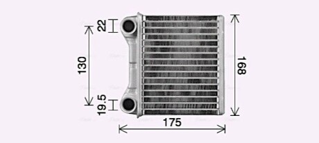 AVA DB Радіатор опалення X164, W164, W251, V251 AVA COOLING MS6762