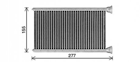 DB Радиатор отопления W205, S205, C205 AVA COOLING MS6780 (фото 1)