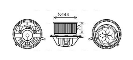 Компрессор салона AVA COOLING MS8607 (фото 1)