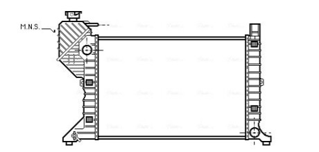 Радиатор охлаждения MB SPRINTER MT-AC 95-99 (AVAl) AVA COOLING MSA2181