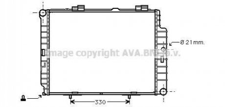 AVA DB Радиатор охлаждения двигатель. W210, S210 AVA COOLING MSA2287