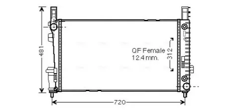 Радіатор, система охолодження двигуна AVA COOLING MSA2364 Купити в Україні