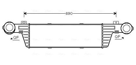 AVA DB Інтеркулер W210 3.2CDI 99- AVA COOLING MSA4315