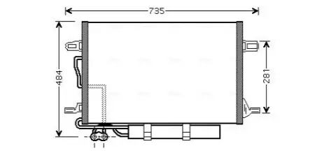 Радиатор кодиционера AVA COOLING MSA5307D Купить в Украине