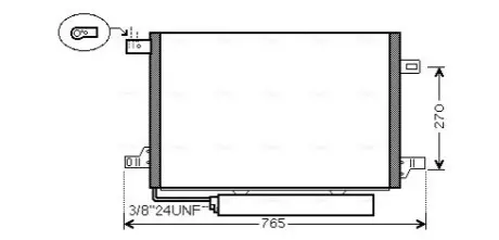 Фото Конденсатор, система кондиціонування повітря AVA COOLING (MSA5579D) зображення 1
