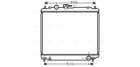 Радіатор, система охолодження двигуна AVA COOLING MT2109 Купити в Україні