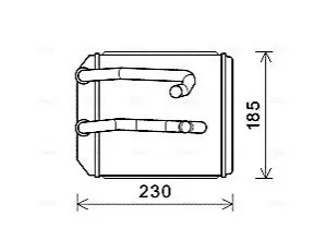 Теплообмінник, система опалення салону AVA COOLING MT6260 Купити в Україні