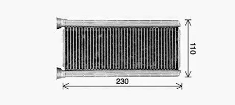 AVA MITSUBISHI Радиатор отопления ATTRAGE VI 1.2 13-, SPACE STAR VI 1.0, 1.2 12- AVA COOLING MT6289 Купить в Украине