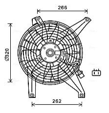 Вентилятор охолодження двигуна AVA COOLING MT7528