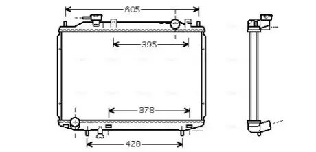 Фото Радіатор, система охолодження двигуна AVA COOLING (MZ2171) зображення 1