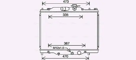 Радіатор, система охолодження двигуна AVA COOLING MZ2291 Купити в Україні
