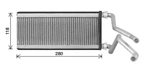 AVA MAZDA Радиатор отопления RX-8 1.3 03- AVA COOLING MZ6298 Купить в Украине