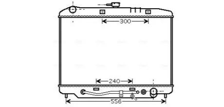 Радіатор, система охолодження двигуна AVA COOLING OL2180 Купити в Україні