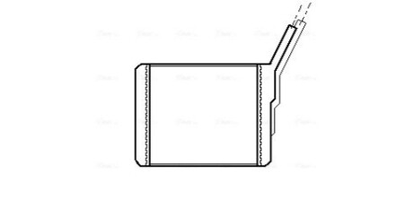 AVA ISUZU Радиатор отопления TROOPER II 2.6 91-, 3.0 00-, OPEL CAMPO 2.3-3.1 91- AVA COOLING OL6182