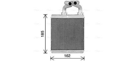 AVA OPEL Радиатор отопления AGILA (B) 1.0, 1.2, 1.3 08-, SUZUKI AVA COOLING OL6718