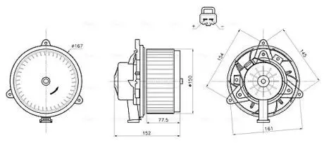 Компресор салону AVA COOLING OL8752 Купити в Україні
