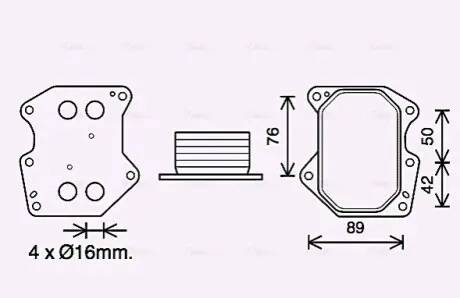 Охолоджувач оливи, моторна олива AVA COOLING PE3400