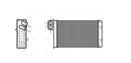 Радиатор печки AVA COOLING PE6233 Купить в Украине