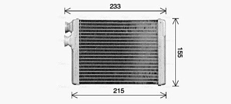 AVA PEUGEOT Радіатор опалення 308 II / 308 SW II HEATER AVA COOLING PE6429