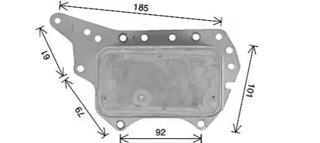 Охолоджувач оливи, моторна олива AVA COOLING RT3657