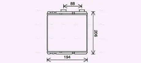 Фото Теплообмінник, система опалення салону AVA COOLING (RT6634) зображення 1