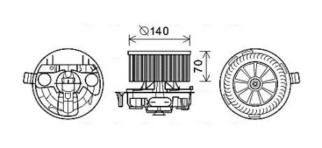 Компресор салону AVA COOLING RT8570 Купити в Україні