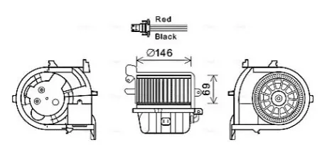Компресор салону AVA COOLING RT8588 Купити в Україні