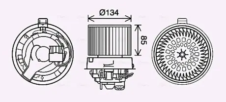 Компресор салону AVA COOLING RT8635 Купити в Україні