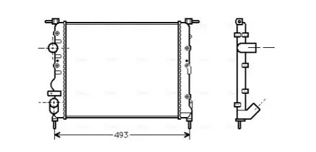 Фото 1 — Радиатор, Система охлаждения двигателя AVA COOLING (RTA2218) Фото Радиатор, Система охлаждения двигателя AVA COOLING (RTA2218) изображение 1