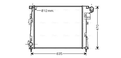 Радіатор системи охолодженняя AVA COOLING RTA2427