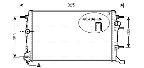 Радіатор охолодження двигуна AVA COOLING RTA2616 (фото 1)